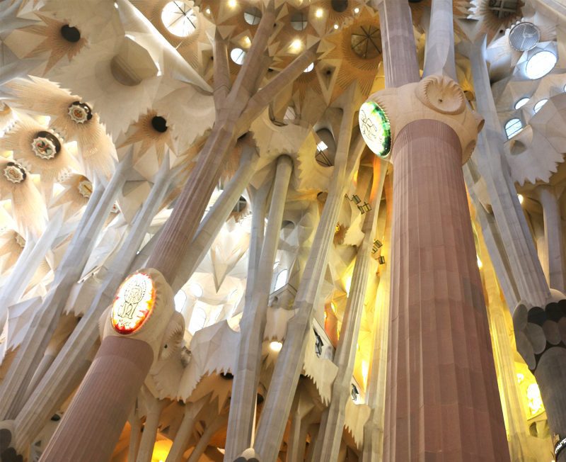 Roof of the Sagrada Familia in Barcelona