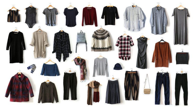Winter Capsule Wardrobe items