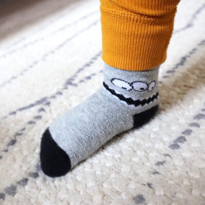 Kids monster socks from Canadian organic sock brand Q for Quinn